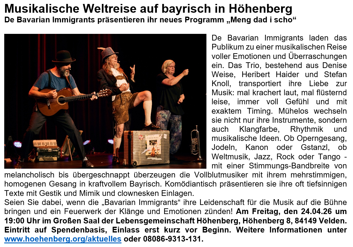 Pressetext Bavarian Immigrants